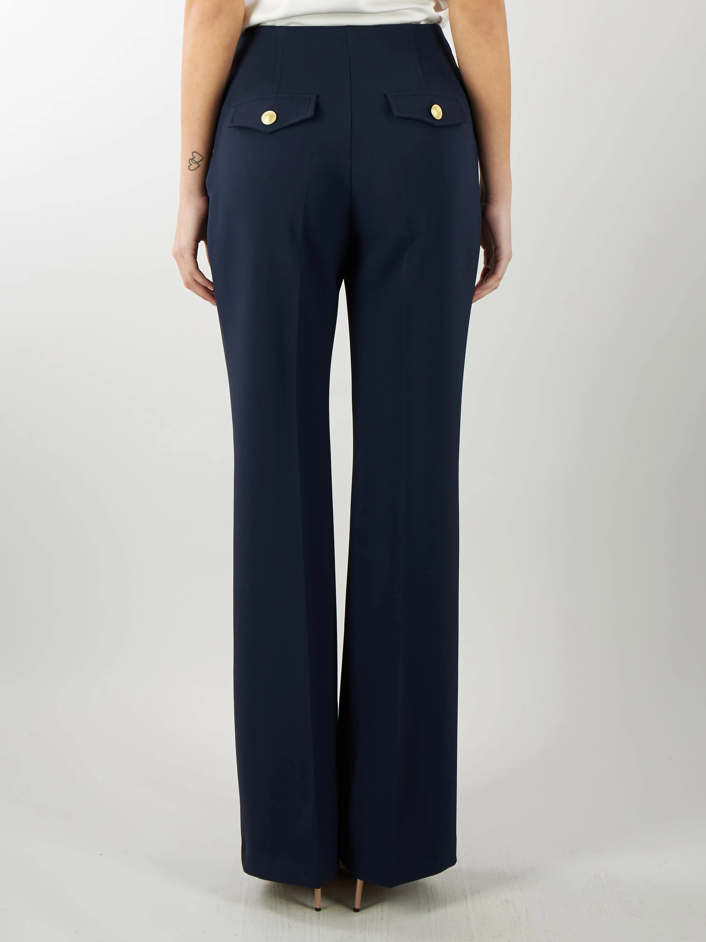 NENETTE Pantalone a zampa in cady Nenette
