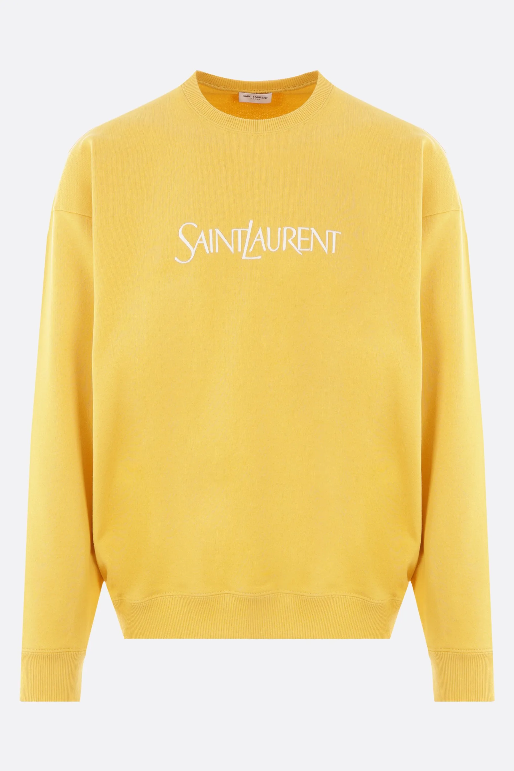 SAINT LAURENT felpa in jersey ricamo logo
