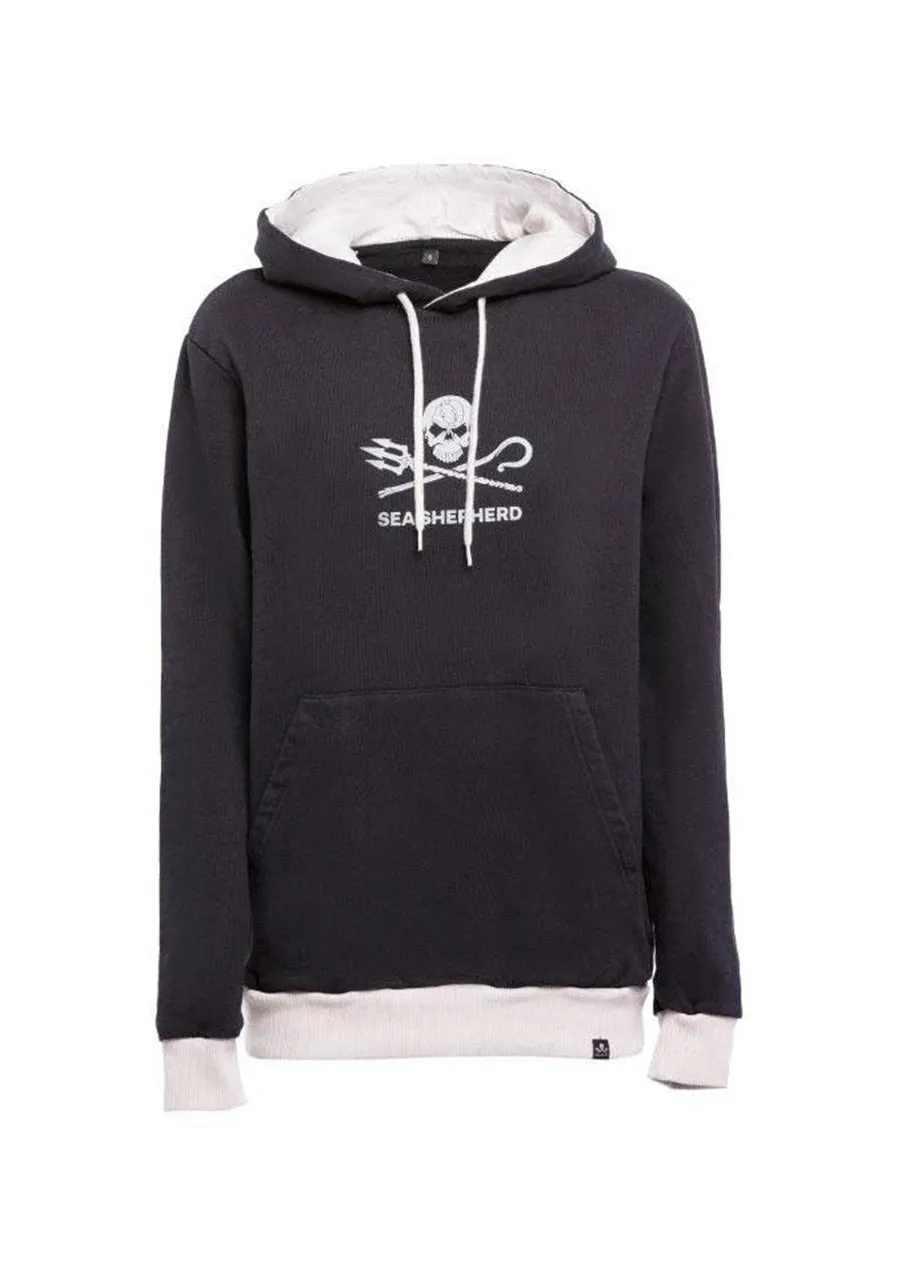 Sea Shepherd  ---------    ------------Felpa Susta Jolly Roger - Nero